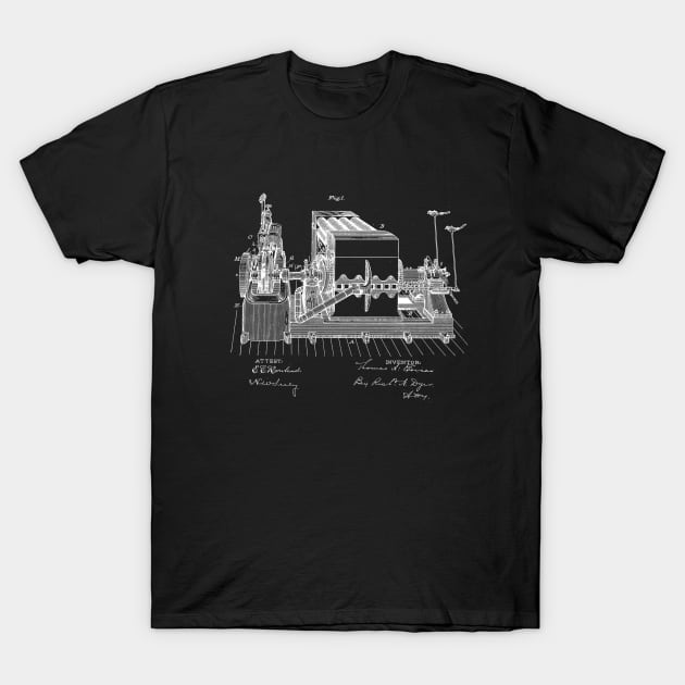 Electrical Generator Vintage Patent Drawing T-Shirt by TheYoungDesigns